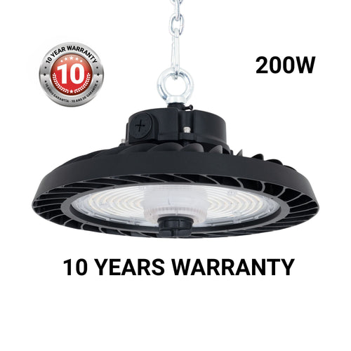 Suspension industrielle LED UFO 200W - CCT - 170lm/W - Driver LIFUD - IP65 - Garantie 10 ans