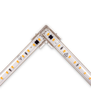 Conector en "L" para tira LED IP65 monocolor SMD 2835 - 10mm - 90º (1)