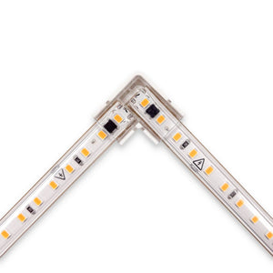 Conector en "L" para tira LED IP65 monocolor SMD 2835 - 10mm - 90º - Barcelona Led-Accesorios