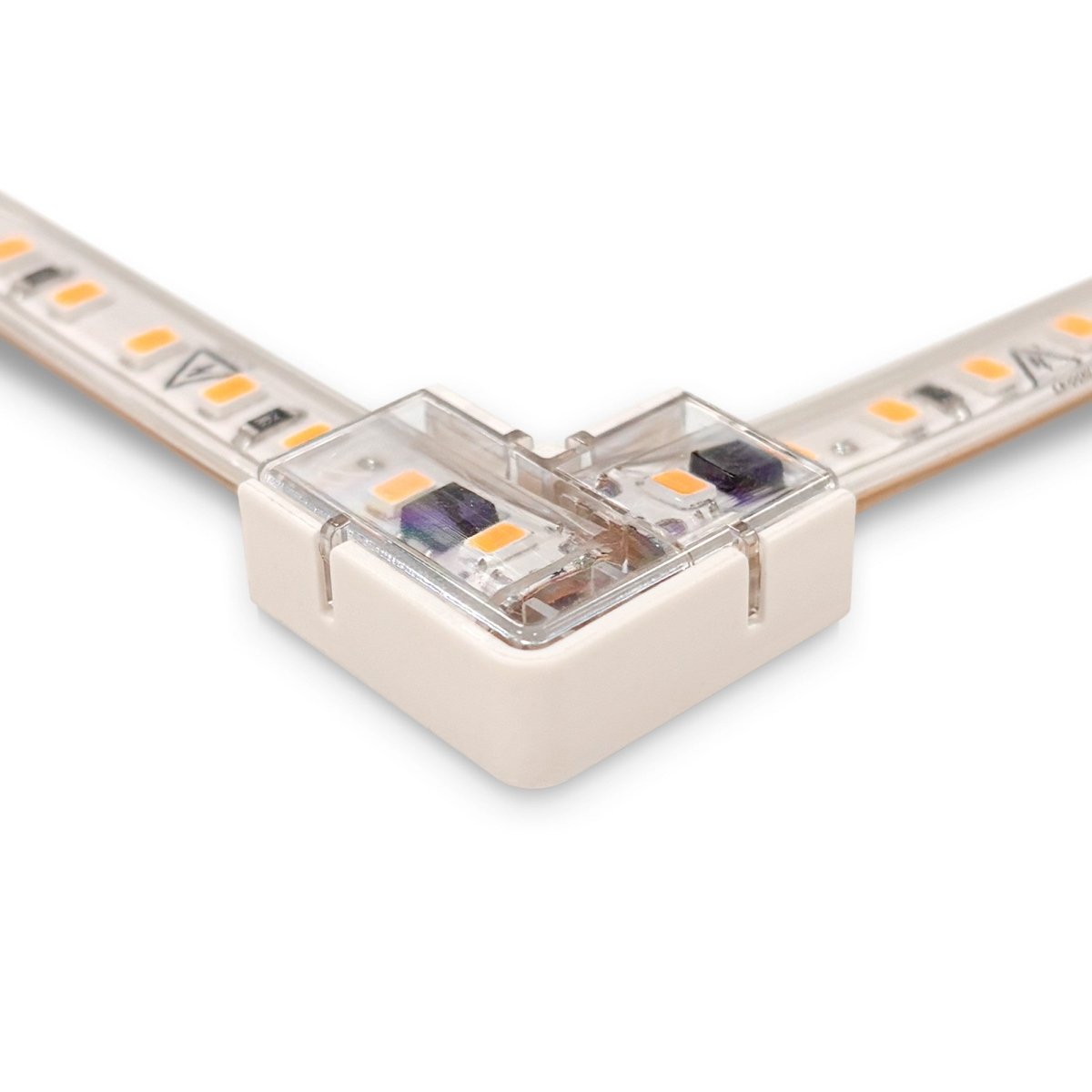 Conector en "L" para tira LED IP65 monocolor SMD 2835 - 10mm - 90º - Barcelona Led-Accesorios