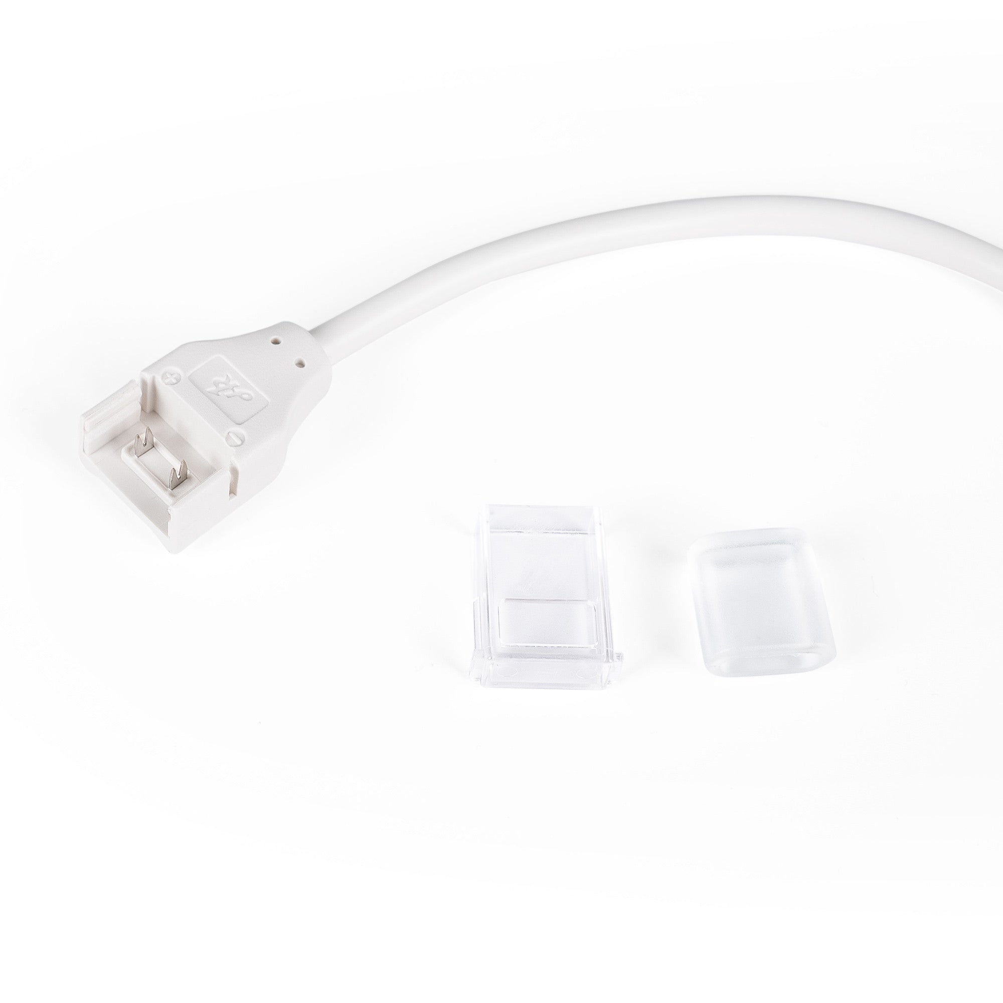 Conector de inicio + Tapón final para tira LED Monocolor IP65 - 10mm (1)