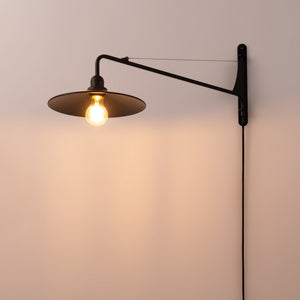 Aplique de pared orientable "PETTI" con cable y enchufe - E27 (8)