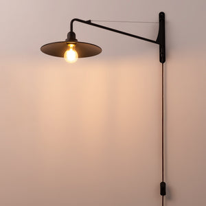 Aplique de pared orientable "PETTI" con cable y enchufe - E27 (9)