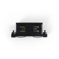 Rigid straight union for surface-mounted three-phase track - Compatible with DALI 5