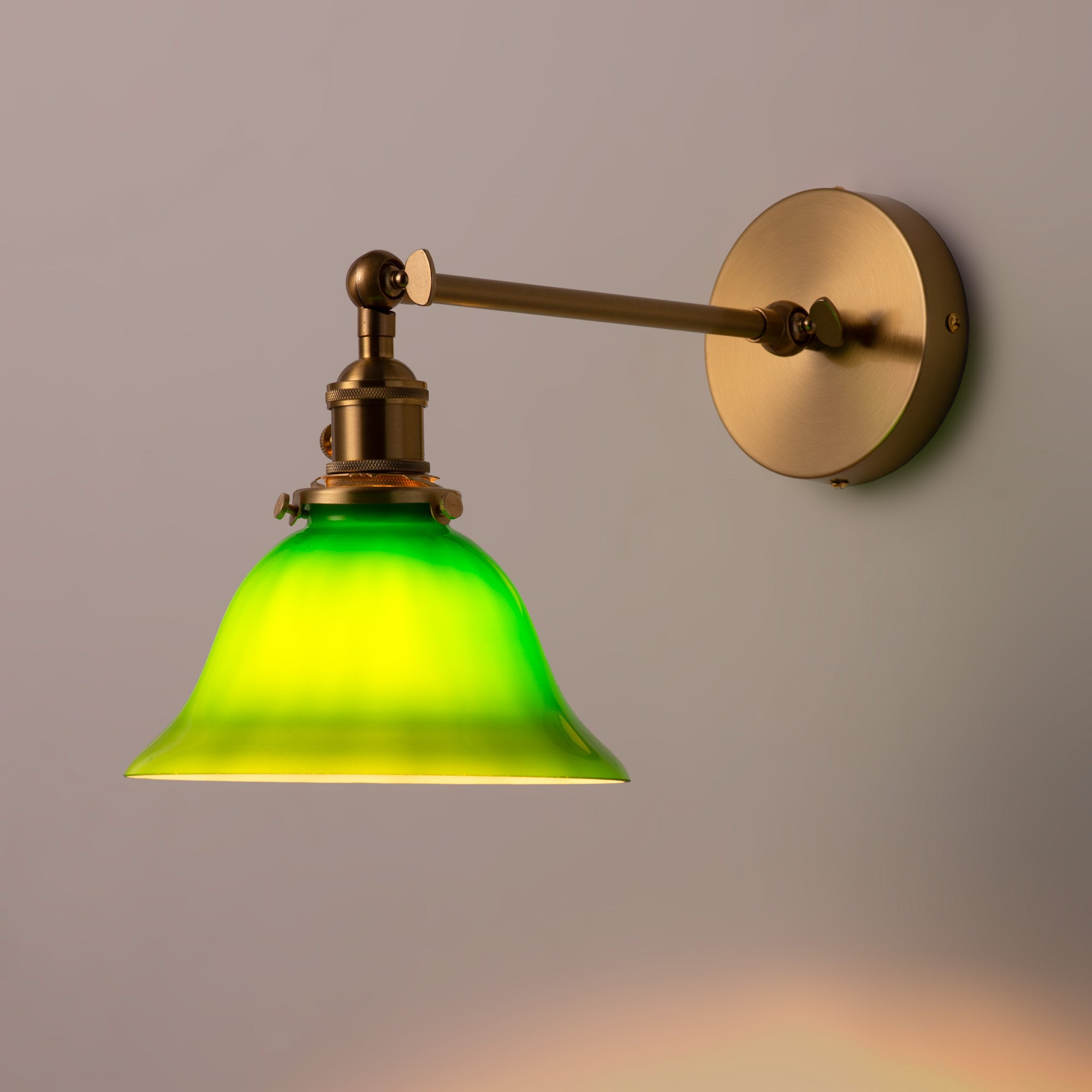 Aplique de pared "BANQUI" - Verde - E27 & Aplique de pared "BANQUI" - Verde - E27