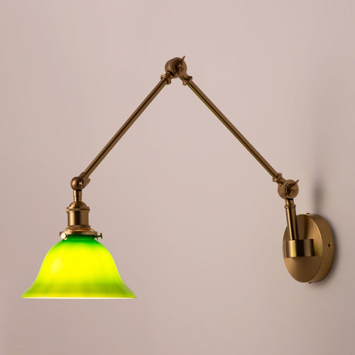 Wall lamp with flexible arm