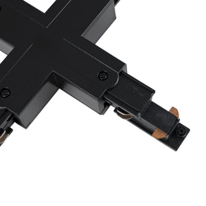 Unión en X para carril trifásico de superficie - Compatible con DALI - Barcelona Led-Accesorios