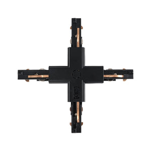 Unión en X para carril trifásico de superficie - Compatible con DALI - Barcelona Led-Accesorios