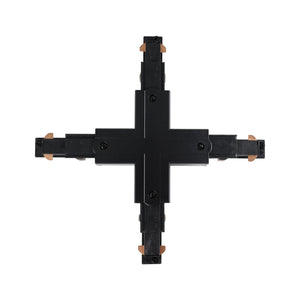 Unión en X para carril trifásico de superficie - Compatible con DALI - Barcelona Led-Accesorios