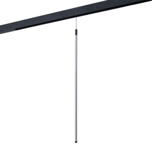 Lámpara colgante LED vertical para carril magnético - 48V - 18W - 2800K - Negra - Barcelona Led-