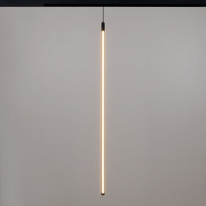Lámpara colgante LED vertical para carril magnético - 48V - 18W - 2800K - Negra (4)
