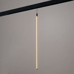 Lámpara colgante LED vertical para carril magnético - 48V - 18W - 2800K - Negra (5)