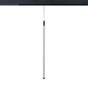 Lámpara colgante LED vertical para carril magnético - 48V - 12W - 2800K - Negra (2)