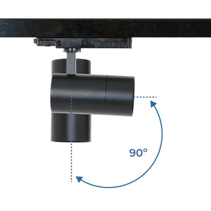 Proyector LED para carril trifásico - Potencia ajustable + ZOOM: 15W/20W/25W - CCT (51)