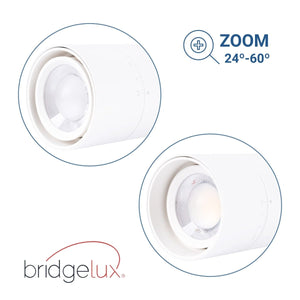 Proyector LED para carril trifásico - Potencia ajustable + ZOOM: 15W/20W/25W - CCT - Barcelona Led-