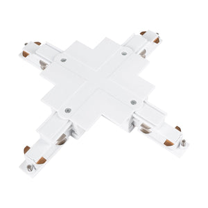 Unión en X para carril trifásico empotrable - Compatible con DALI - Barcelona Led-Accesorios