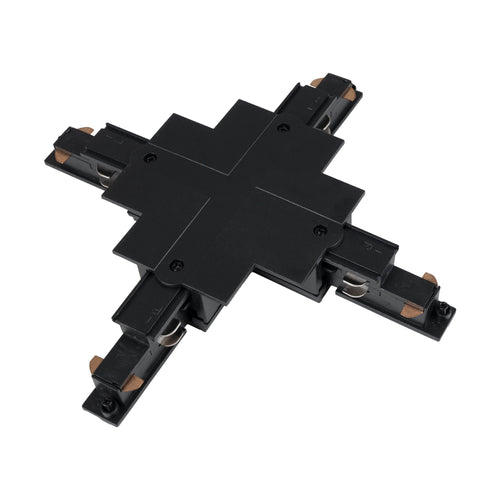 X union for recessed three-phase track - Compatible with DALI