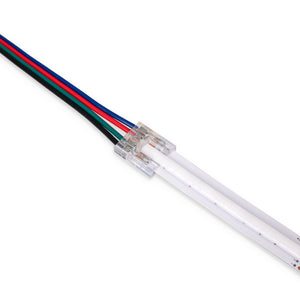 Conector tira LED COB a fuente de alimentación - RGB - 12mm - IP20