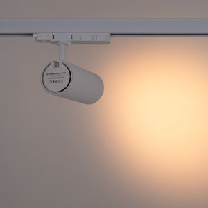 Proyector LED para carril trifásico - Potencia ajustable + ZOOM: 25W/30W/35W - CCT - Barcelona Led-