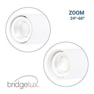 Proyector LED para carril trifásico - Potencia ajustable + ZOOM: 25W/30W/35W - CCT - Barcelona Led-