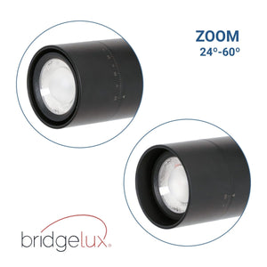 Proyector LED para carril trifásico - Potencia ajustable + ZOOM: 25W/30W/35W - CCT - Barcelona Led-