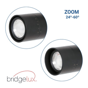 Proyector LED para carril trifásico - Potencia ajustable + ZOOM: 25W/30W/35W - CCT (54)