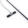 Vertical LED pendant lamp for magnetic rail - 48V - 15W - 2800K - Black 3