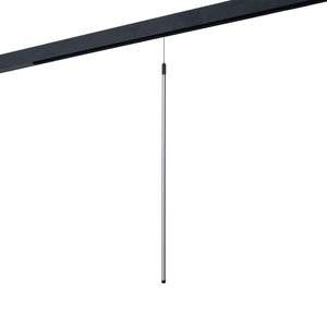 Lámpara colgante LED vertical para carril magnético - 48V - 15W - 2800K - Negra - Barcelona Led-