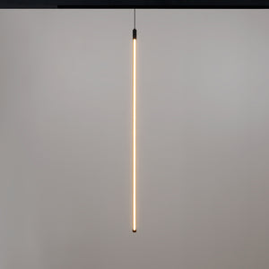 Lámpara colgante LED vertical para carril magnético - 48V - 15W - 2800K - Negra (12)