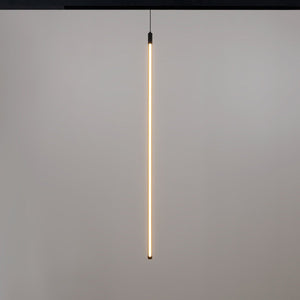 Lámpara colgante LED vertical para carril magnético - 48V - 15W - 2800K - Negra (12)