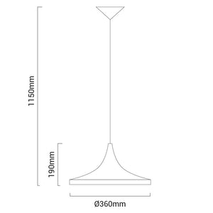 Lámpara colgante nórdica "Kolding" (11)