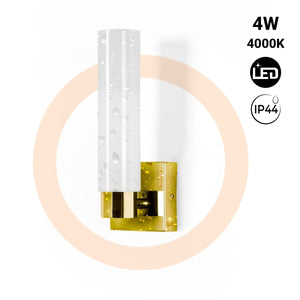 Aplique LED tubular para baño - 4W - 320lm - IP44 - Barcelona Led-