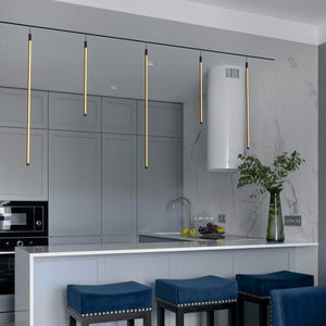 Lámpara colgante LED vertical para carril magnético - 48V - 15W - 2800K - Negra (13)