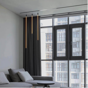 Lámpara colgante LED vertical para carril magnético - 48V - 18W - 2800K - Negra (14)