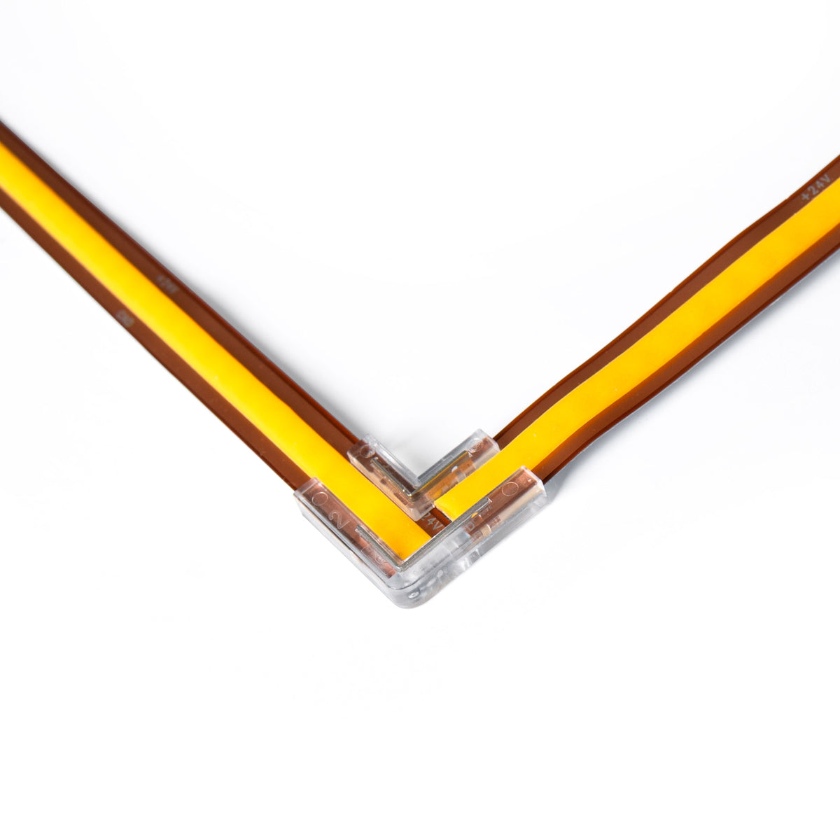 Conector en "L" para tira LED COB monocolor - 8mm - IP20