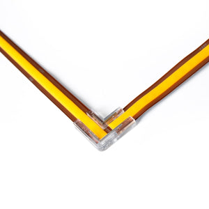 Conector en "L" para tira LED COB monocolor - 8mm - IP20
