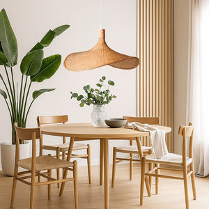 Lámpara colgante de mimbre "Bellas" (11)