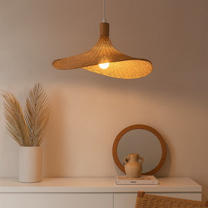 Lámpara colgante de mimbre "Bellas" (4)