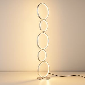 Lámpara de pie LED de aluminio "NATALIE" - 30W - Luz cálida (18)