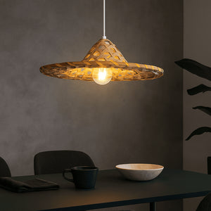 Lámpara colgante de bamboo "DIDO" - Barcelona Led-Decoración