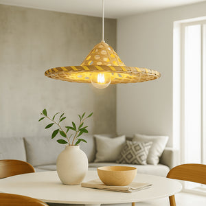 Lámpara colgante de bamboo "DIDO" - Barcelona Led-Decoración