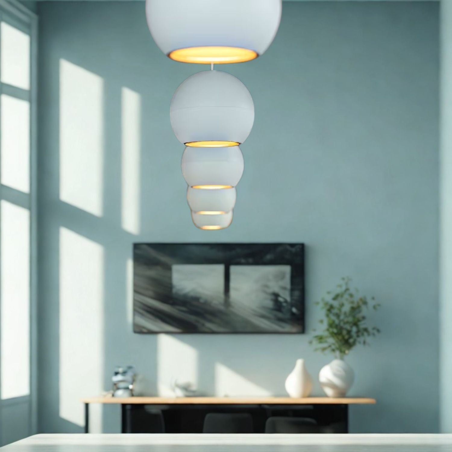 Lámpara colgante LED para carril magnético 48V "SELENE"- 9W - 2700K - Chip OSRAM (1)