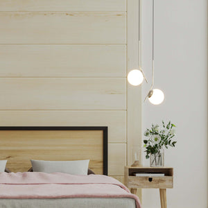 Lámpara colgante bola cristal "HERMI" - E27 (45)