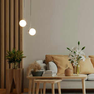 Lámpara colgante bola cristal "HERMI" - E27 (46)