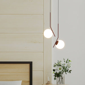 Lámpara colgante bola cristal "HERMI" - E27 - Barcelona Led-Decoración