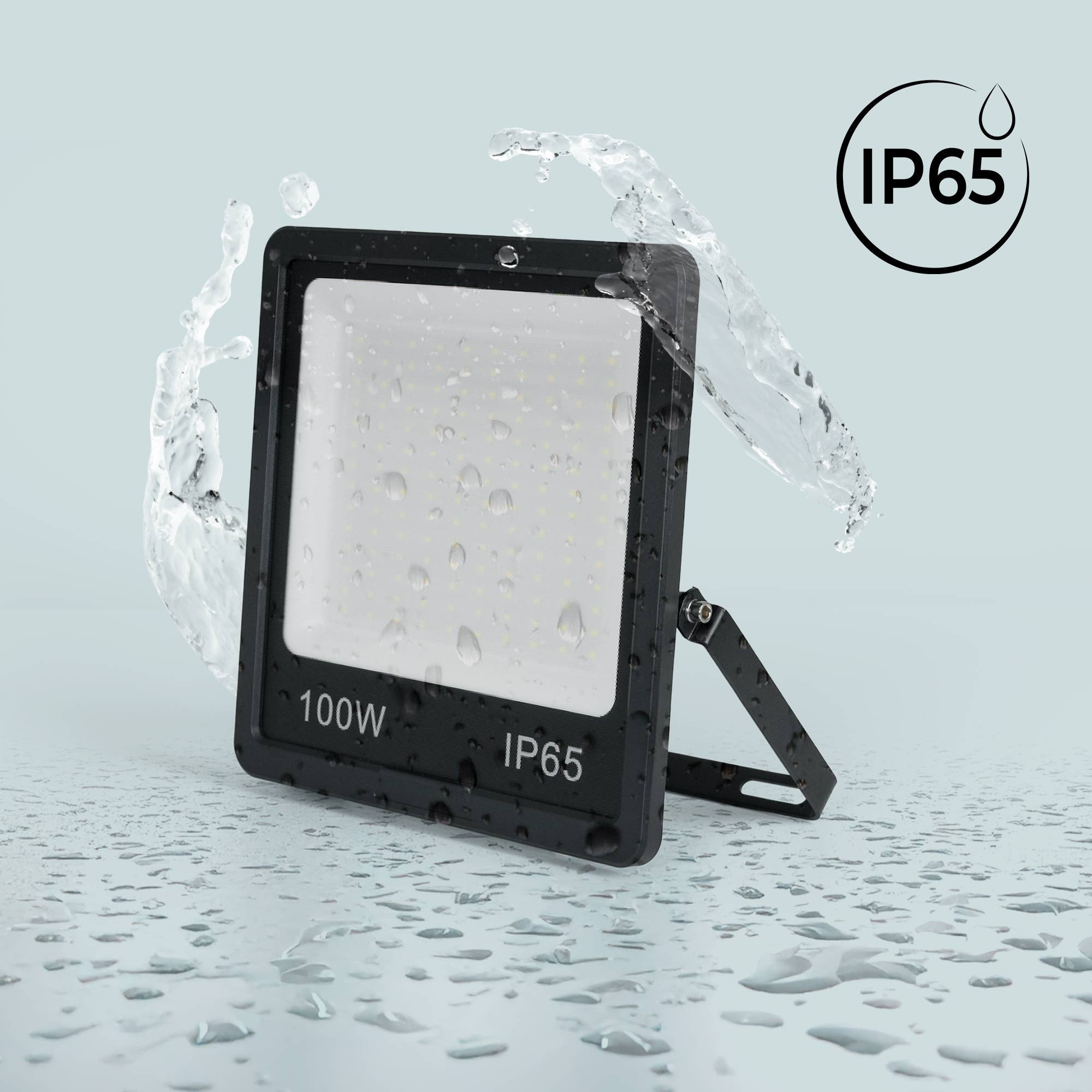 Proyector LED de exterior - 100W - Negro - IP65 (1)
