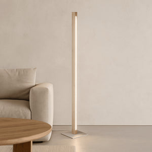 Lámpara de pie madera "Floak" 24W - Dimable - Blanco cálido - Barcelona Led-Decoración