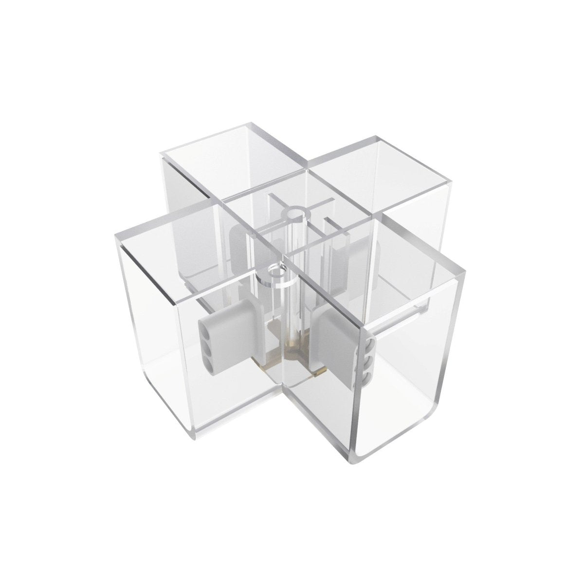 Conector en X para luminaria lineal - 2,2 cm - Barcelona Led-