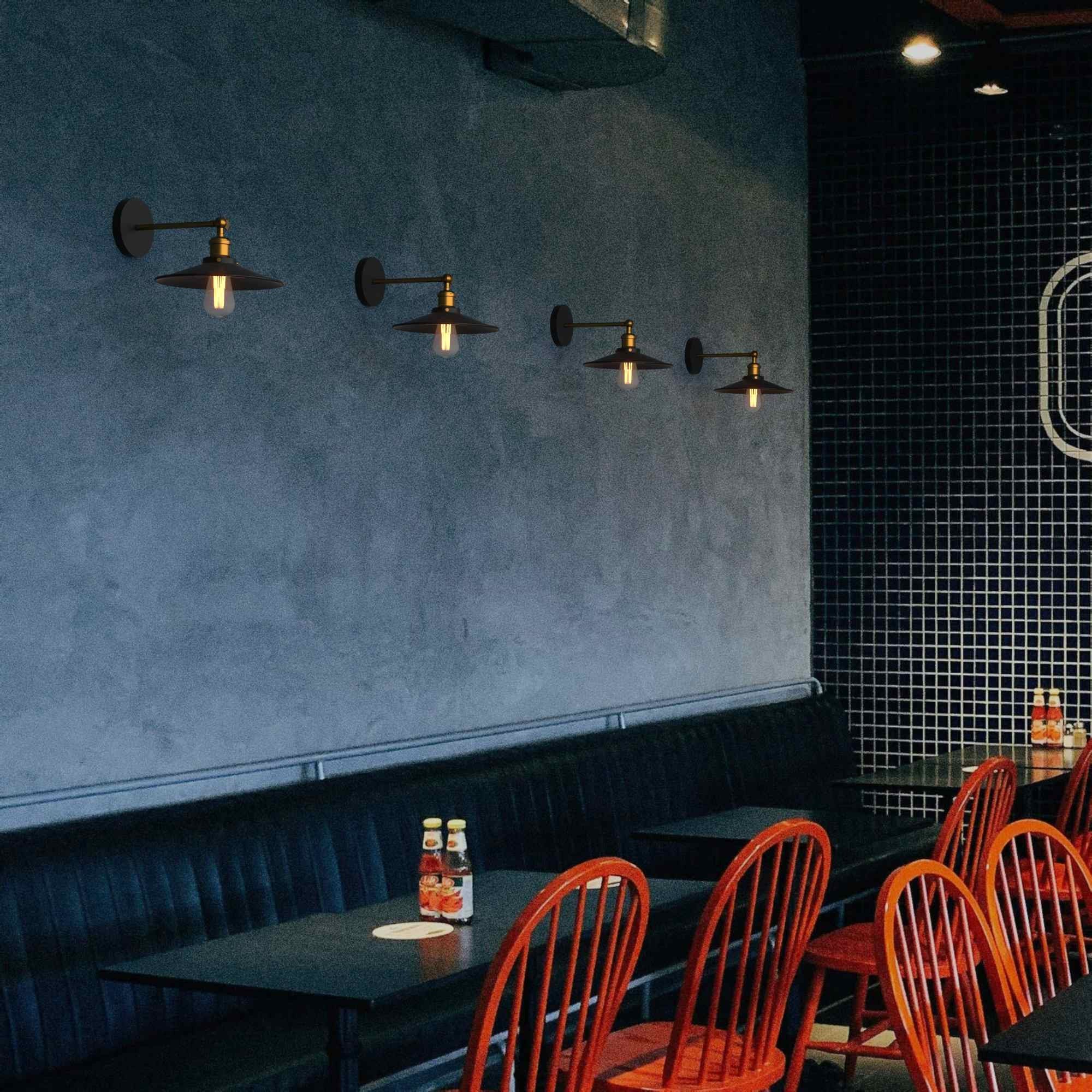 Aplique de pared retro "CLOCK WORK" - E27 (1)