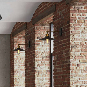 Aplique de pared retro "CLOCK WORK" - E27 (2)